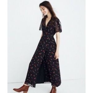 Madewell tulip sleeve maxi dress